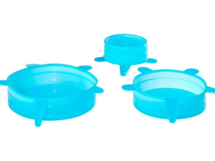 Best Durandal Silikon-Deckel 3er-Set Klein Blau