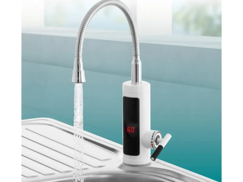 Outlet Warm und Kaltwasserarmatur mit integriertem Durchlauferhitzer 3600 W Durchlauferhitzer