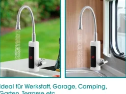 Outlet Warm und Kaltwasserarmatur mit integriertem Durchlauferhitzer 3600 W Durchlauferhitzer