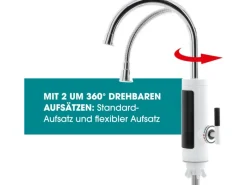 Outlet Warm und Kaltwasserarmatur mit integriertem Durchlauferhitzer 3600 W Durchlauferhitzer