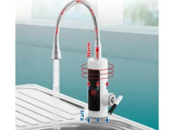 Outlet Warm und Kaltwasserarmatur mit integriertem Durchlauferhitzer 3600 W Durchlauferhitzer