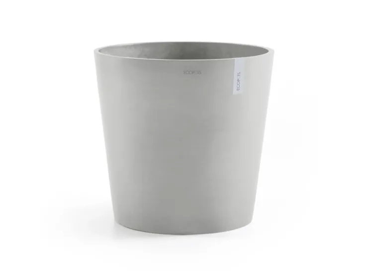 Ecopots Töpfe<Pflanztopf Amsterdam 50 cm x 43,8 cm Weißgrau