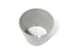 Ecopots Töpfe<Pflanztopf Amsterdam 50 cm x 43,8 cm Weißgrau