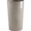 Best s Pflanztopf Amsterdam halbhoch Braungrau 50 cm Töpfe
