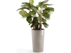 Best s Pflanztopf Amsterdam halbhoch Braungrau 50 cm Töpfe