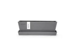 Outlet Ecopots Pflanztopf Bruges Mini 25 cm x 9 cm x 8,4 cm Grau