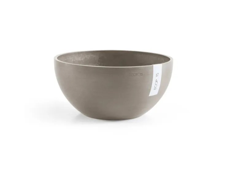 Ecopots Töpfe<Pflanztopf Brussels Braungrau 30 cm x 14 cm Taupe