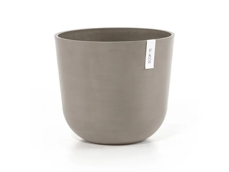New Ecopots Pflanztopf Oslo Braungrau Ø 35 cm / Höhe 30,5 cm Taupe