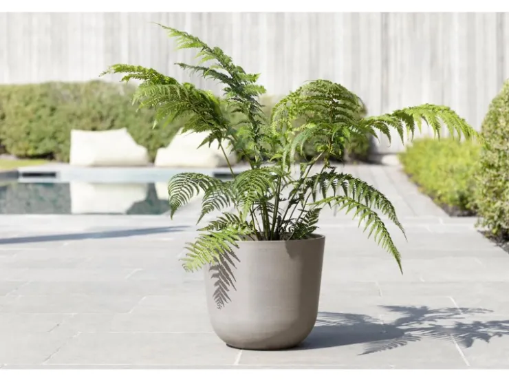 New Ecopots Pflanztopf Oslo Braungrau Ø 35 cm / Höhe 30,5 cm Taupe