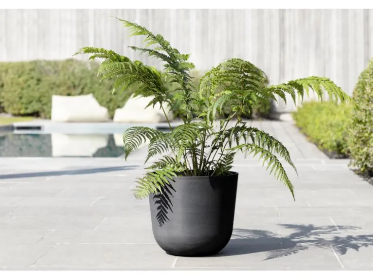 Sale Ecopots Pflanztopf Oslo 35 cm x 30,5 cm Dunkelgrau