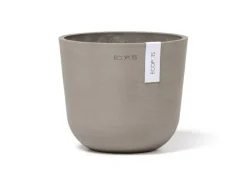 Discount Ecopots Pflanztopf Oslo Mini Braungrau 16 cm x 14 cm Taupe