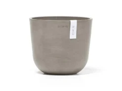 Ecopots Töpfe<Pflanztopf Oslo Mini Braungrau 19 cm x 16,5 cm Taupe