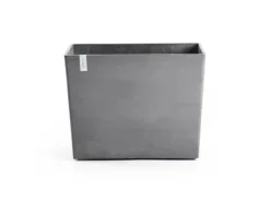 Ecopots Töpfe<Pflanztopf Paris Rollen (HxBxT) 65 x 85 x 40 cm Grau