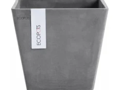 Discount s Pflanztopf Rotterdam 20 cm x 20 cm x 17,5 cm Grau Töpfe