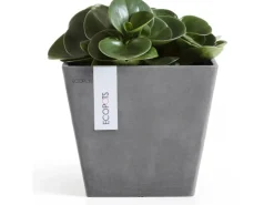 Discount s Pflanztopf Rotterdam 20 cm x 20 cm x 17,5 cm Grau Töpfe