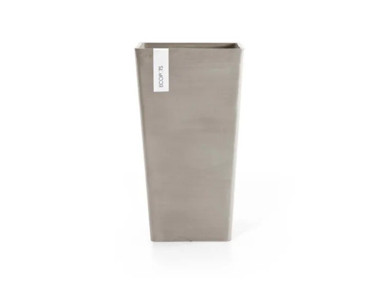Ecopots Töpfe<Pflanztopf Rotterdam Halbhoch Braungrau 31 cm x 56 cm Taupe