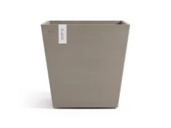Ecopots Töpfe<Pflanztopf Rotterdam Braungrau 45,4 cm x 44 cm Taupe