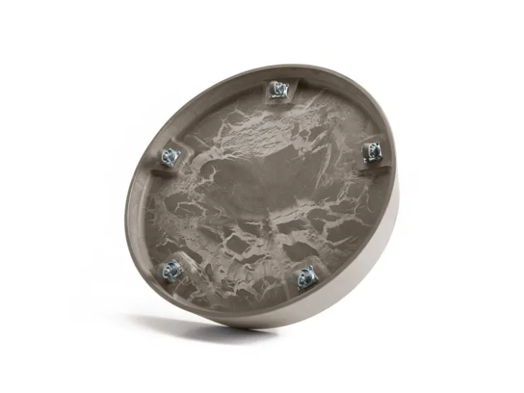 Ecopots Töpfe<Untersetzer Oslo Rollen Braungrau 50 cm x 10,5 cm Taupe