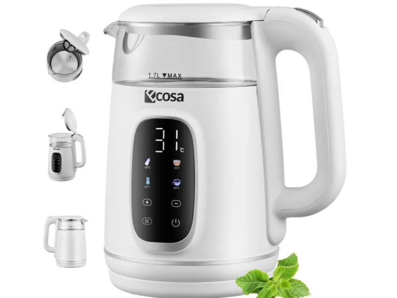 Best EO-698 Wasserkocher mit Temperatureinstellung 1,7 L Haushaltsgeräte