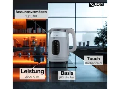 Best EO-698 Wasserkocher mit Temperatureinstellung 1,7 L Haushaltsgeräte