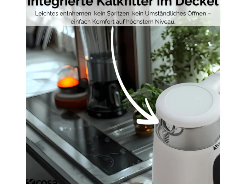 Best EO-698 Wasserkocher mit Temperatureinstellung 1,7 L Haushaltsgeräte