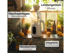 Best EO-698 Wasserkocher mit Temperatureinstellung 1,7 L Haushaltsgeräte