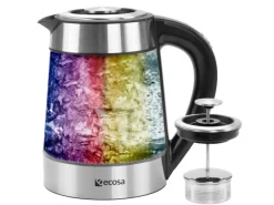 Outlet EO-650 Wasserkocher mit Temperatureinstellung und Teefilter 1,7 L Haushaltsgeräte