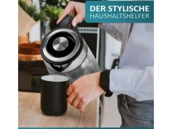 Outlet EO-650 Wasserkocher mit Temperatureinstellung und Teefilter 1,7 L Haushaltsgeräte