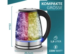 Outlet Ecosa EO-610 Wasserkocher mit Temperatureinstellung 1,7 L
