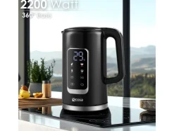 Sale Ecosa EO-693 Wasserkocher schwarz mit Temperatureinstellung 1,7 L