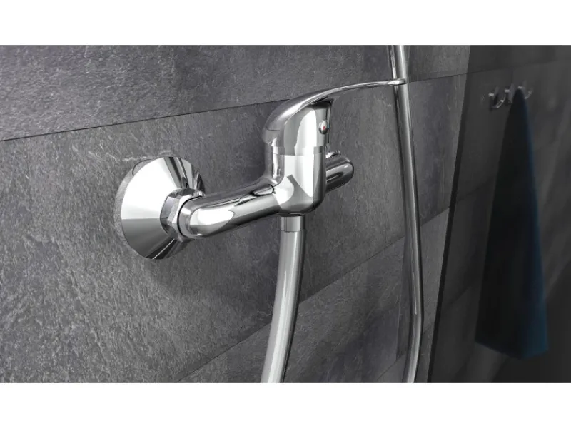 Outlet Einhebelmischer-Brausearmatur Athos Plus Chrom Einhebelmischer