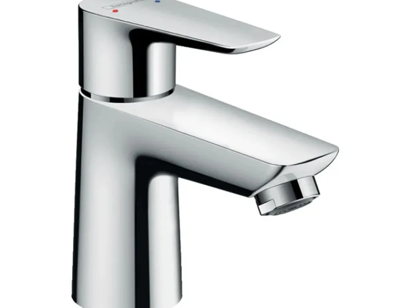 Best Einhebel-Waschtischarmatur Talis E 80 mit Push-Open Ablaufgarnitur Chrom Einhebelmischer