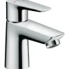 Hansgrohe Einhebelmischer<Einhebel-Waschtischarmatur Talis E 80 LowFlow mit Zugstangen-Ablaufgarnitur