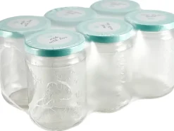Sale Einmachgläser 390 ml mit Schraubdeckel 6er Pack Vorratsdosen