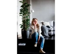 Sale Elho Blumentopf Brussels Rund mit Rollen Ø 40 cm Anthrazit