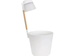 New Blumentopf mit Leuchte Flower Light Ø 28,5 cm x 29 cm Weiß Töpfe