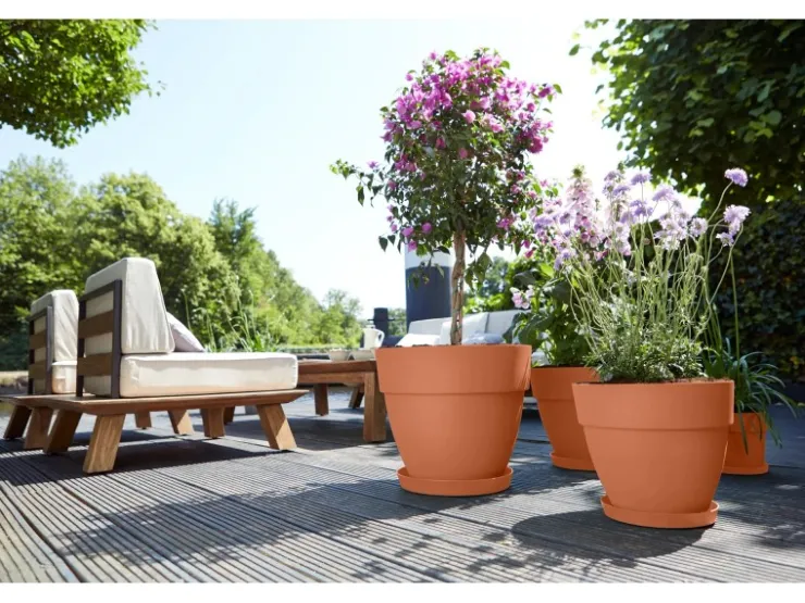 Sale Elho Blumentopf Vibia Campana Ø 35 cm x 30 cm Terra Terrakota