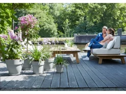 Elho Töpfe<Blumentopf Vibia Straight Ø 25 cm x 23 cm Living Beton Betongrau