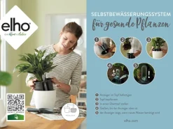 Clearance Elho Selbstbewässerungs-System Ø 33 cm x 30 cm Schwarz