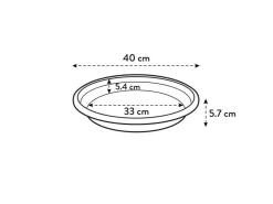 Best Elho Universal-Untersetzer Ø 40 cm x 6 cm Terrakotta