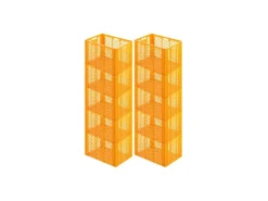 Sale Eurobehälter Bäcker- und Konditorenkasten HxBxT 42,1 x 40 x 60 85 Liter Gelb-Orange Brötchenkiste Sstapelbare Bäckerkiste Vorratsbehälter