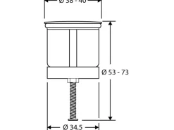 Sale Sanitop-Wingenroth Excenterstopfen mit Dekor Strandperle 38 - 40 mm
