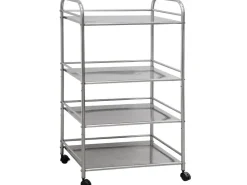 Hot eyepower Servierwagen mit 4 Etagen 60 x 35 x 100 cm