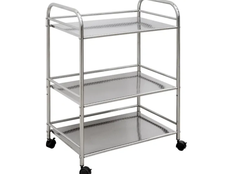 eyepower Servierwagen|Küchenhelfer<Servierwagen mit 3 Etagen 60 x 35 x 77 cm