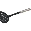 Best Abseihlöffel mit Ovalgriff 33 cm Silber-Schwarz Küchenhelfer