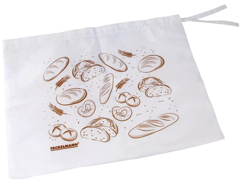 Sale Brotbeutel Baumwolle 43 cm x 34 cm Weiß Küchenhelfer