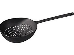 New Jumbo-Seiher Nero 36,5 cm Schwarz Pfannen|Küchenhelfer
