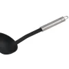 Schöpflöffel mit Ovalgriff 30 cm Silber-Schwarz Pfannen|Küchenhelfer