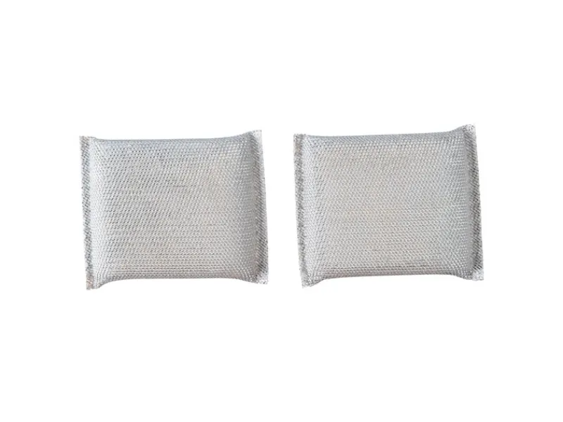 Outlet Topf-/Pfannenkissen-Set Kratzfrei 2-teilig Silber Pfannen