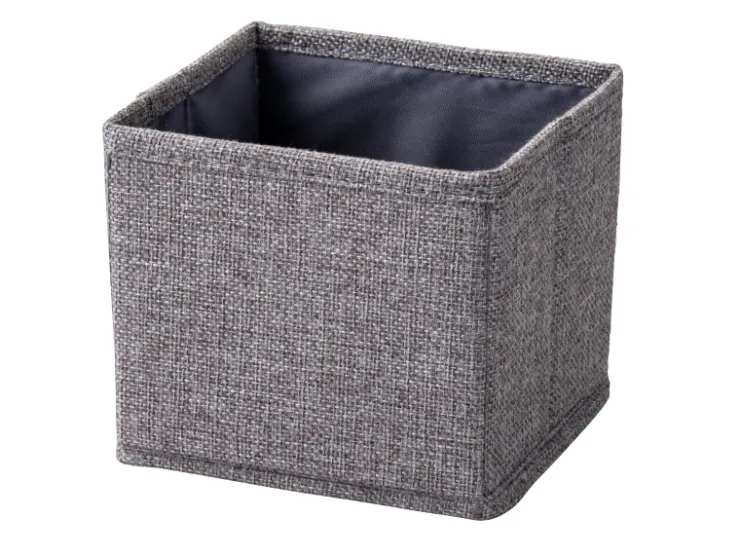 Best Fackelmann Universalkörbchen Textil 13 cm x 12 cm x 14 cm Grau